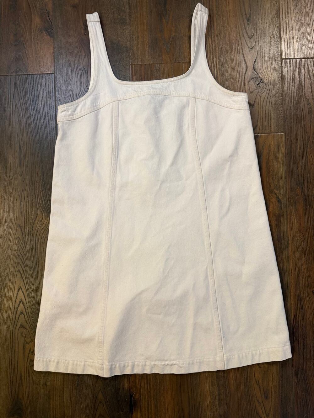 Madewell White Denim Shift Dress